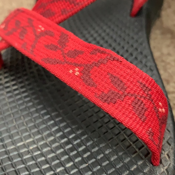 Vibram Floral Red Sandals - Picture 4 of 5